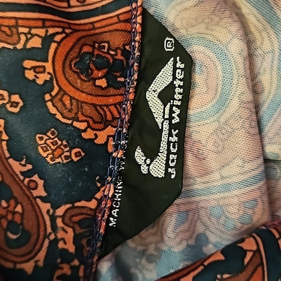 VTG JACK WINTER 1970s Rust Paisley Button Down Long Sleeve Shirt - Picture 7 of 7